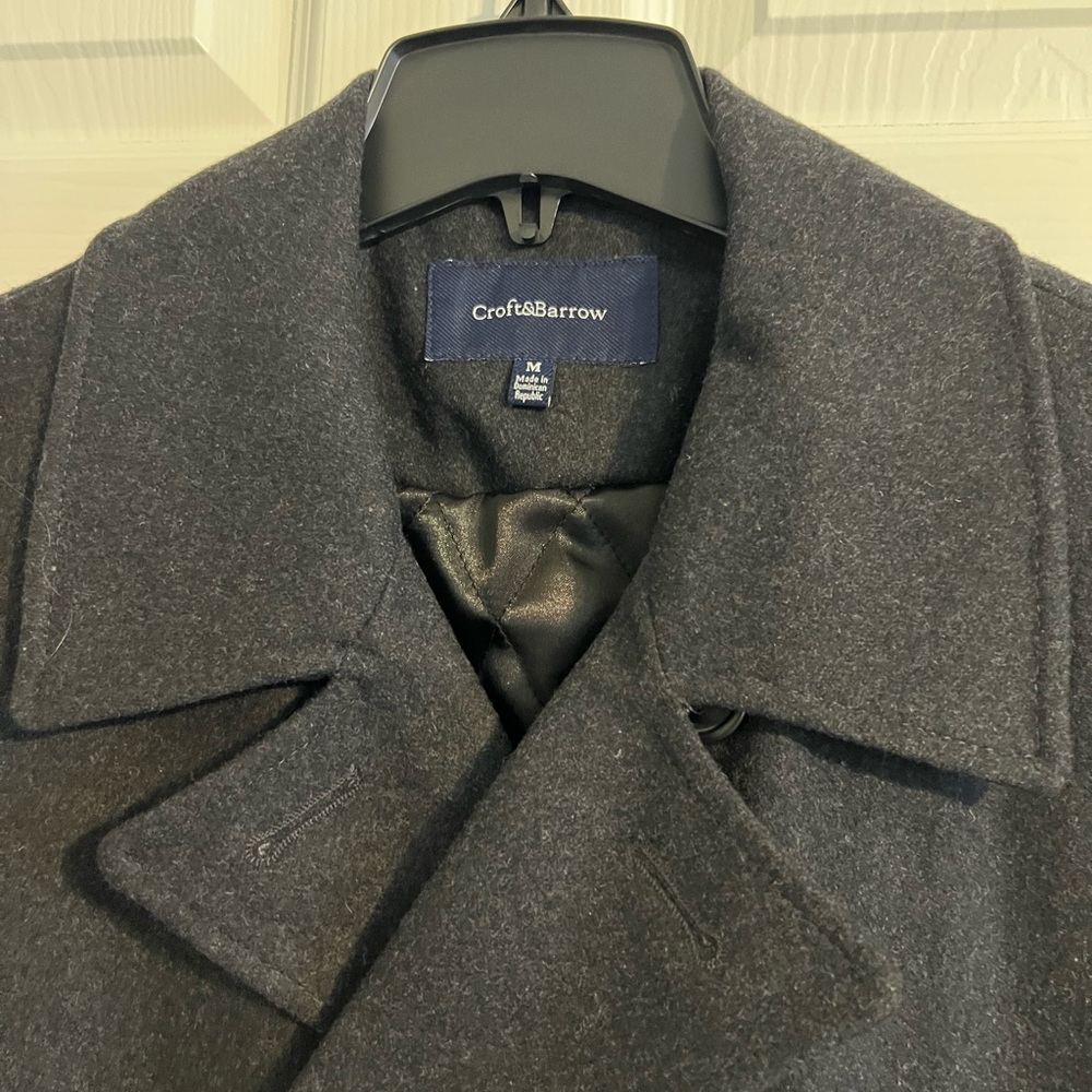 Croft & Barrow Men's Charcoal Pea Coat